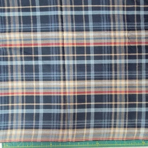 3 yds x 42" Woven Cotton Soft Homespun Plaid Blue Sewing Fabric - Picture 1 of 1