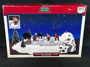 Lemax Village Collection Animated Hockey Game Christmas 2001 Retired 14664 WORKS - Picture 1 of 7