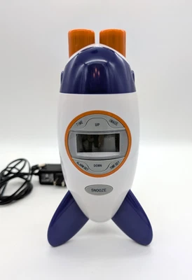 Discovery Toys Rocket Shaped Projection Alarm Clock Nice Tested Working - Image 1 of 4