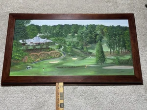 TARA Golfplatz Gemälde "Late Afternoon On The Ninth Hole" signiert & nummeriert  - Bild 1 von 10