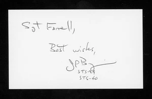 James P. Bagian NASA Space Shuttle Astronaut signiert 3x5 Karteikarte E28511 - Bild 1 von 1