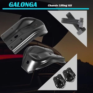 Fit For Chevy GMC K1500 4WD Rear Leaf Spring Shackle Bracket Repair Kit Set Pair - Picture 1 of 9