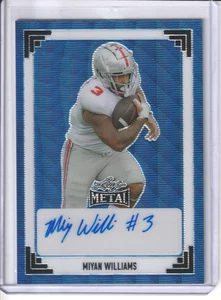 2024 Leaf Metal Miyan Williams Auto 1/6 Wave Blue #91A-MW2 - Bild 1 von 2