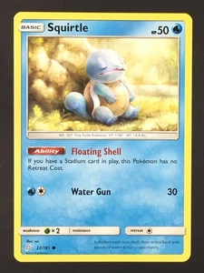Pokemon TCG Squirtle Sleeping 22/181 Regular Common SM Team Up MP Süße Karte - Bild 1 von 5