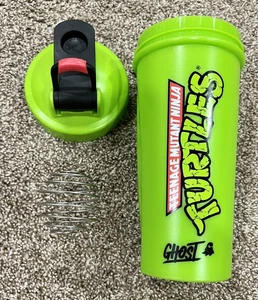 Teenage Mutant Ninja Turtles Ghost Blender Flasche Grün Shaker Flasche Trinkbecher - Bild 1 von 3