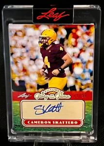 2025 Leaf Glory of the Game Cameron Skattebo Future Glory Auto #FG-CS1 /99 RARE - Picture 1 of 2