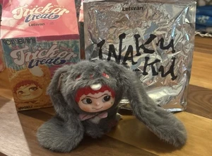 WAKUKU Fox & Bunny Trickor Treat Series Caja Ciega Figura Peluche Arte Juguete - Imagen 1 de 12