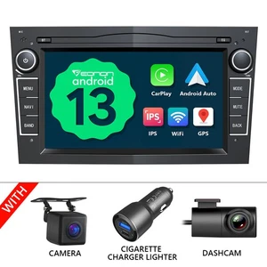 DVR+CAM+Android 13 Carplay Autoradio GPS 2+32G Für Opel Astra H Corsa C/D Zafira - Bild 1 von 22