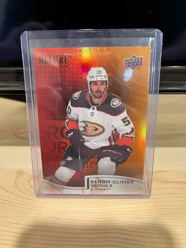 2021-22 Allure Benoit-Olivier Groulx Red/Orange Rainbow  - Image 1 of 2