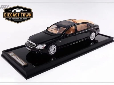 1/18 Motorhelix Maybach Mercedes Benz 62 S Landaulet 2012 Black - Image 1 of 4
