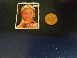Cameron Diaz American Actor Republica Abhkazia 1998 Perforated Stamp - Bild 1 von 1
