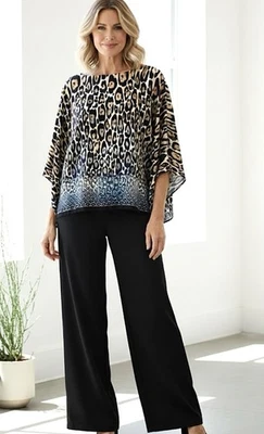 PONCHO CHICOS VIAJEROS ADJUNTO CAMISETA SIN MANGAS XL LEOPARDO MAXIMALISTA MAFIA ESPOSA ELEGANTE Foto 1 de 4