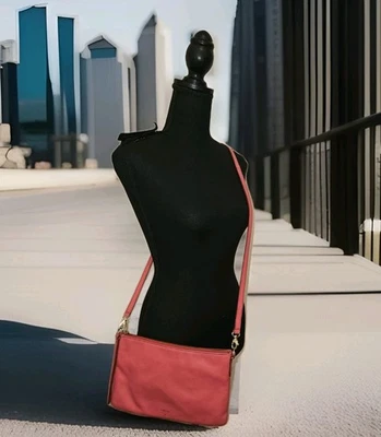 Bolso Bandolera Fossil Sydney Cuero Rosa 11x7 Foto 1 de 4