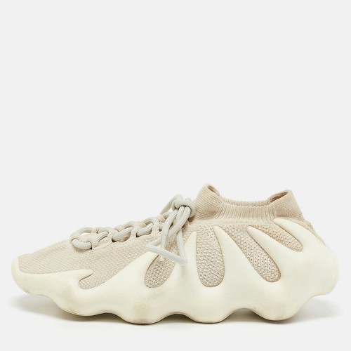 Sneakers Yeezy x Adidas Off White tessuto maglia 450 bianco nuvola taglia 39 1 3