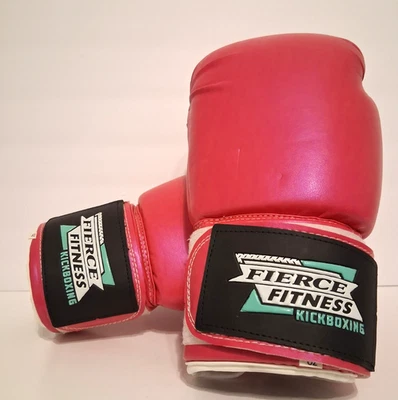 Pro Style Women's 12 oz Large Pink Training Kickboxing Gloves Boxing Gloves - Image 1 of 4
