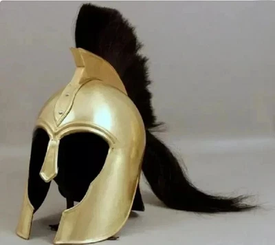 Halloween 300 Rey Leónidas Casco Espartano Latón Acero Guerrero Disfraz Adulto Foto 1 de 4