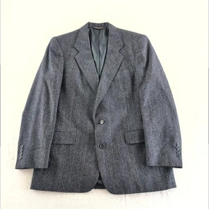 Vintage Christian Dior Monsieur Paris New York Suit Jacket Men's 42R Navy Tweed - Picture 1 of 11