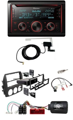 Pioneer 2DIN Lenkrad DAB USB CD Bluetooth Autoradio für Mazda MX 5 NC 05-08 schw - Bild 1 von 4