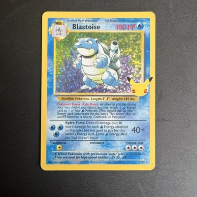 Pokemon Blastoise Card - 100 HP, Shellfish Pokemon, Rare - Image 1 of 2
