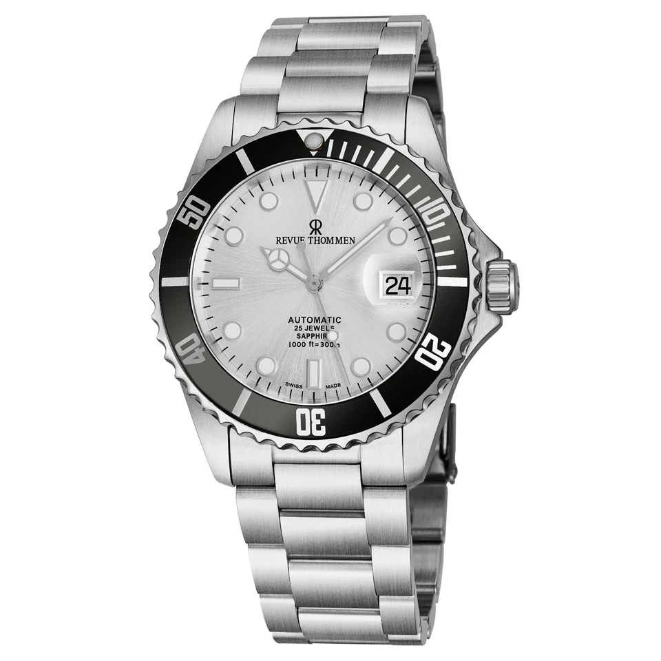 Revue Thommen Men's Diver Silver Dial Stainless Steel Automatic Watch 17571.2127