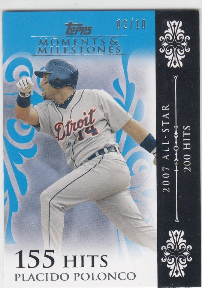Plácido Polanco Topps Moments & Milestones 2008 azul paralelo/10 - #103 Tigres Foto 1 de 1