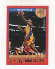 2013-14 PANINI NBA HOOPS RED BOARDER METTA WORLD PEACE NEW YORK KNICKS #254