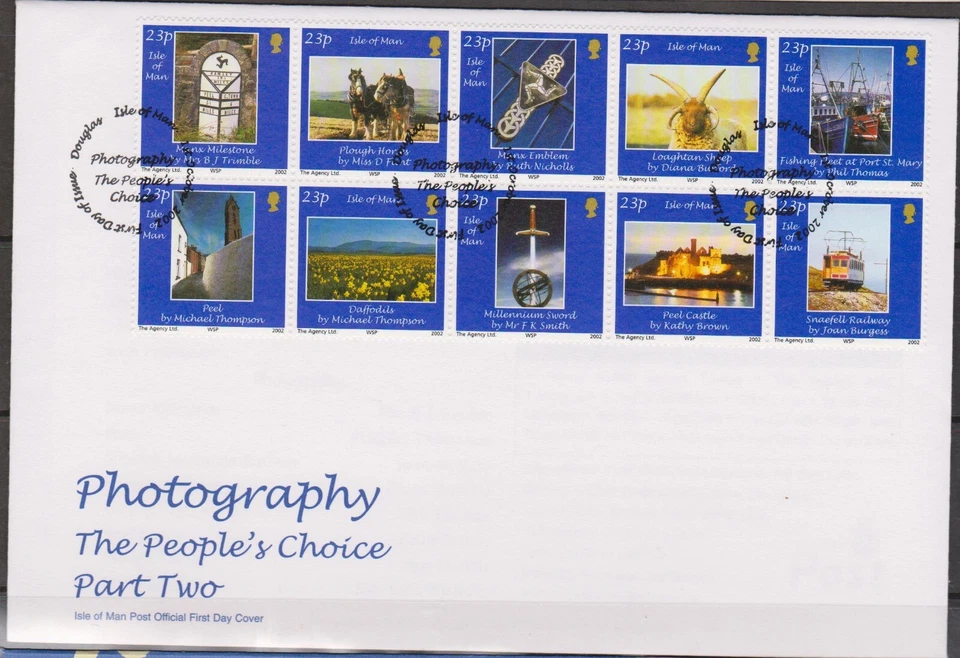 GB Isle of Man I.O.M. 2002 Photography/The People's Choice Part 2 SG 1001/10 FDC - Image 1 of 1