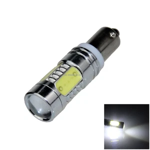 1x White RV BAX9S 150° Marker Blub Backup Lamp 5 Emitters COB LED H6W K201 - Picture 1 of 5