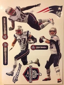 Patriots FATHEAD Super Bowl Champions XLIX Set TOM BRADY - ROB GRONKOWSKI + more - Picture 1 of 1