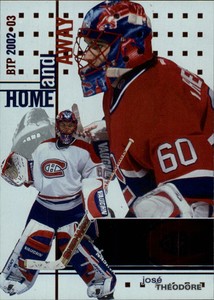 2002-03 Between the Pipes Canadiens Hockey Card #136 Jose Theodore HA