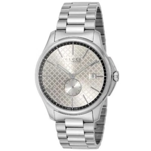 Gucci YA126320 G-Timeless Silver Dial Automatic Men's Watch New + Box & Paper's - Picture 1 of 3