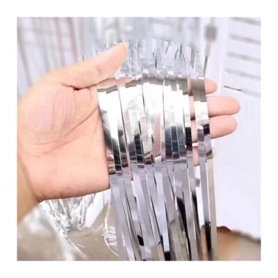 1*2m Rain Curtain Graduation Season Christmas Halloween Wedding Party Decoration - Image 1 of 4