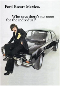 Ford Escort Mexiko Mk1 1973-75 UK Poster Markt Verkaufsbroschüre A3 (nur Poster) - Bild 1 von 1