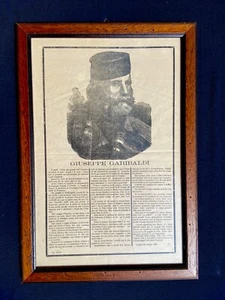 Funeral Eulogy for Giuseppe Garibaldi - Cagliari 24 June 1882 Tip. Sarda - Picture 1 of 6