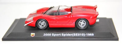 METRO USATO 1:43 AUTO DIE CAST 2000 SPORT SPIDER SE010 1969 ROSSO EDI 2 ABARTH - Immagine 1 di 4