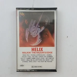 HELIX Walkin' The Razor's Edge 4XT12362 Dolby HX Pro Cassette Tape 1984 - Picture 1 of 3