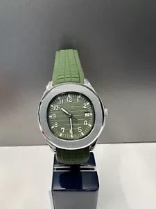 Custom Made MODS Watch with NH35 Movement Aquanaut 5168G PP Style khaki Green - Picture 1 of 4