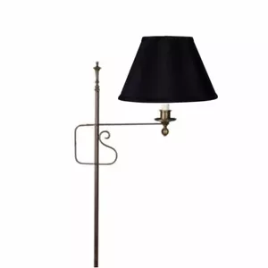 Black Silk 10 Inch Clip On Lampshade Replacement - Picture 1 of 2