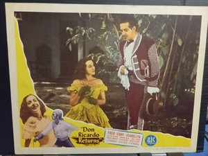 Lobby Card 1946 DON RICARDO RETURNS Fred Coby romances Isabelita / Lita Baron