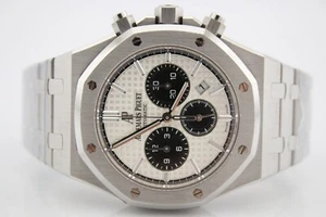 Audemars Piguet Royal Oak Chrono 41mm "Panda" Stainless Steel White Dial 26331ST - Picture 1 of 13
