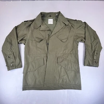 复古军用夹克男式大号绿色军队战斗制服街头服饰 80 年代 Y2K — 第 1/4 张图片