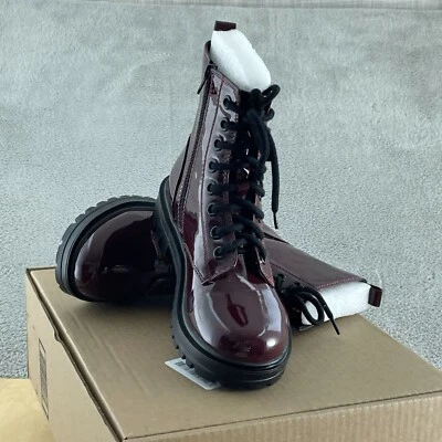 Soda FIRM - Botín de combate con suela de lengüeta de encaje 7,5 *defecto* Nuevo sin caja S002 Foto 1 de 4