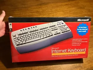 Microsoft C1900001 Wired Internet Keyboard New Sealed - Picture 1 of 5