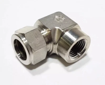 3/4" Tube x 1/2" FNPT  316ss Female Elbow Fitting Ham-Let 770LSS3/4x1/2 - Image 1 of 2