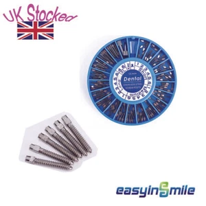 120pcs Dental Screw Posts Stainless Steel Kit S/M/X/XL Dia 1.05-1.8mm Easyinsmil - Picture 1 of 7