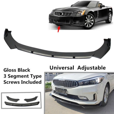 Add-on Universal Fit For Cadillac XLR 2004-09 Front Bumper Lip Spoiler Splitter Foto 1 de 4