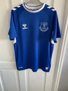 REDUZIERT!! Brandneu ohne Etikett Everton Saison 22/23 Heimtrikot Größe Y2XL (14 Jahre) - Bild 1 von 3