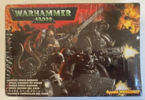 WARHAMMER 40K CHAOS SPACE MARINES SEALED BOX RARE 2002 FIGURINES X 8 GAME PLAY - Picture 1 of 8