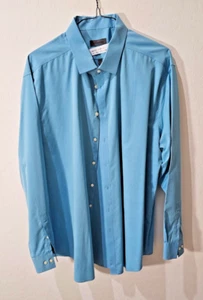 Calvin Klein Men's 100% Cotton 19- 36/37 Long Sleeve Dress Shirt - Picture 1 of 3