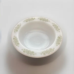 Anchor Hocking #1073 Springwood Green daisies Bowl Placesetters Collection 5.75 - Picture 1 of 2